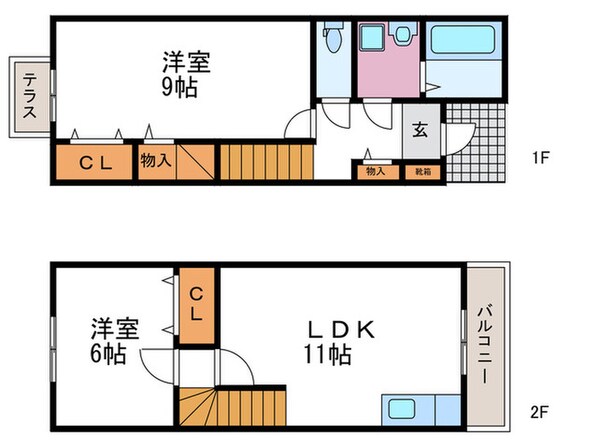 ヴィラ・バロックの物件間取画像